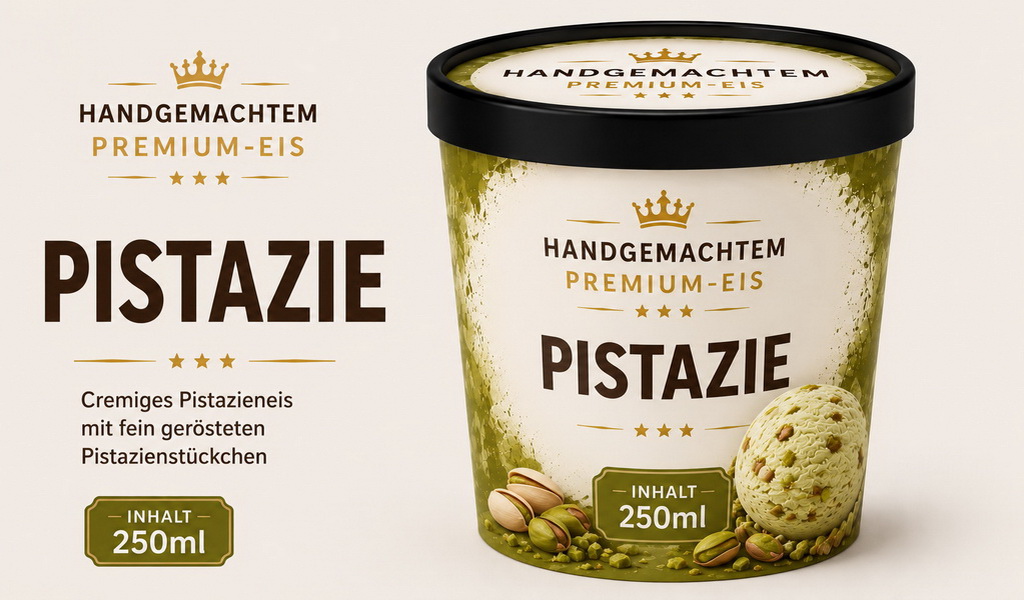 Premium-Manufaktureis Pistazie 250 ml
