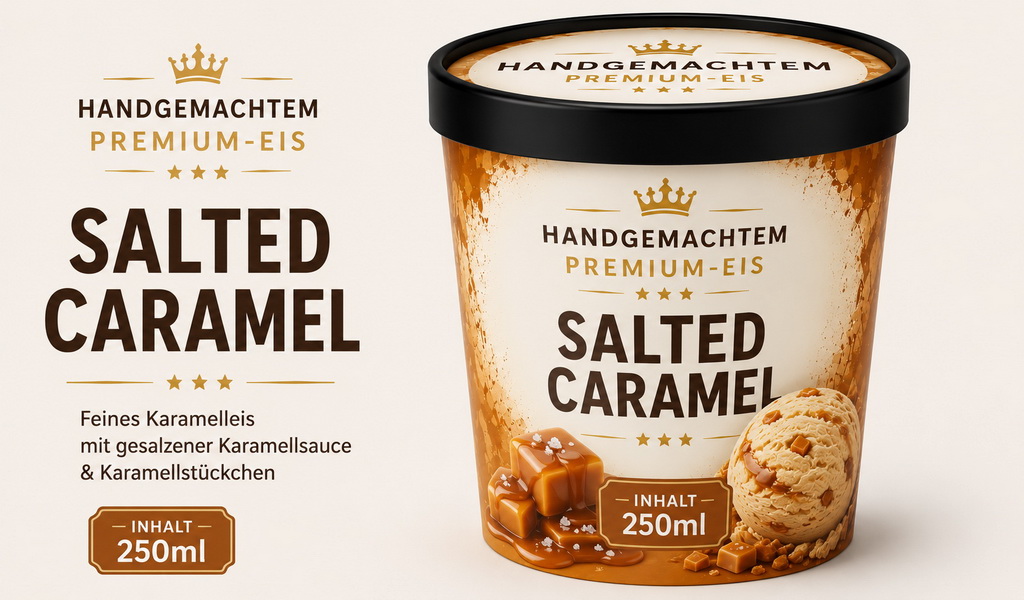 Premium-Manufaktureis Salted Caramel 250 ml