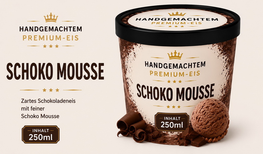 Premium-Manufaktureis Schoko Mousse 250 ml