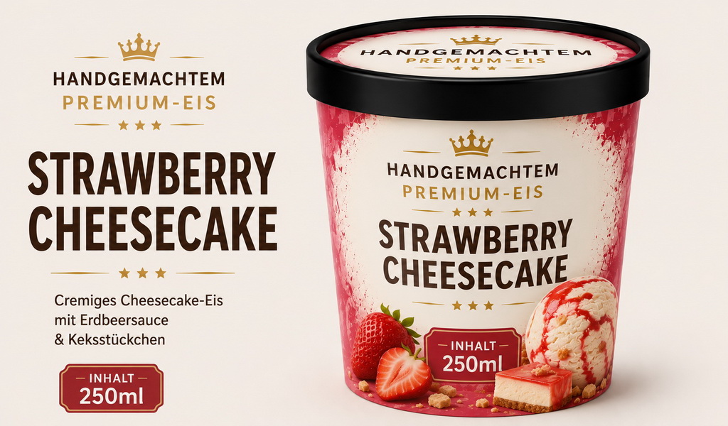 Premium-Manufaktureis Strawberry Cheesecake 250 ml
